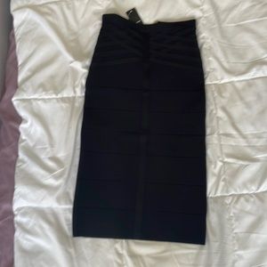 Bebe black midi skirt.